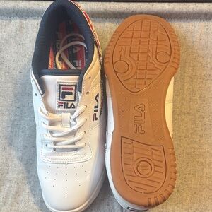 Fila Men's White and Brown Sneakers